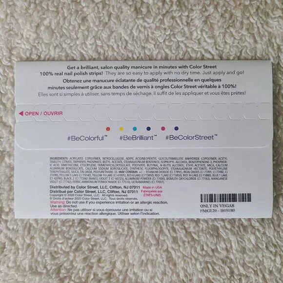 Color Street Only In Vegas 100% Real Nail Polish Strips - Picture 3 of 4